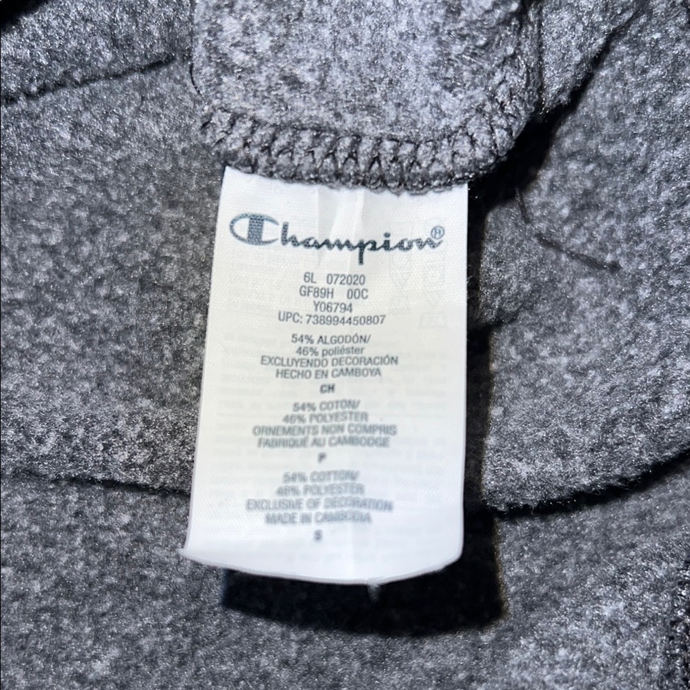 Champion Gray Sweater with Classic Pullover Design - Picture 7 of 8